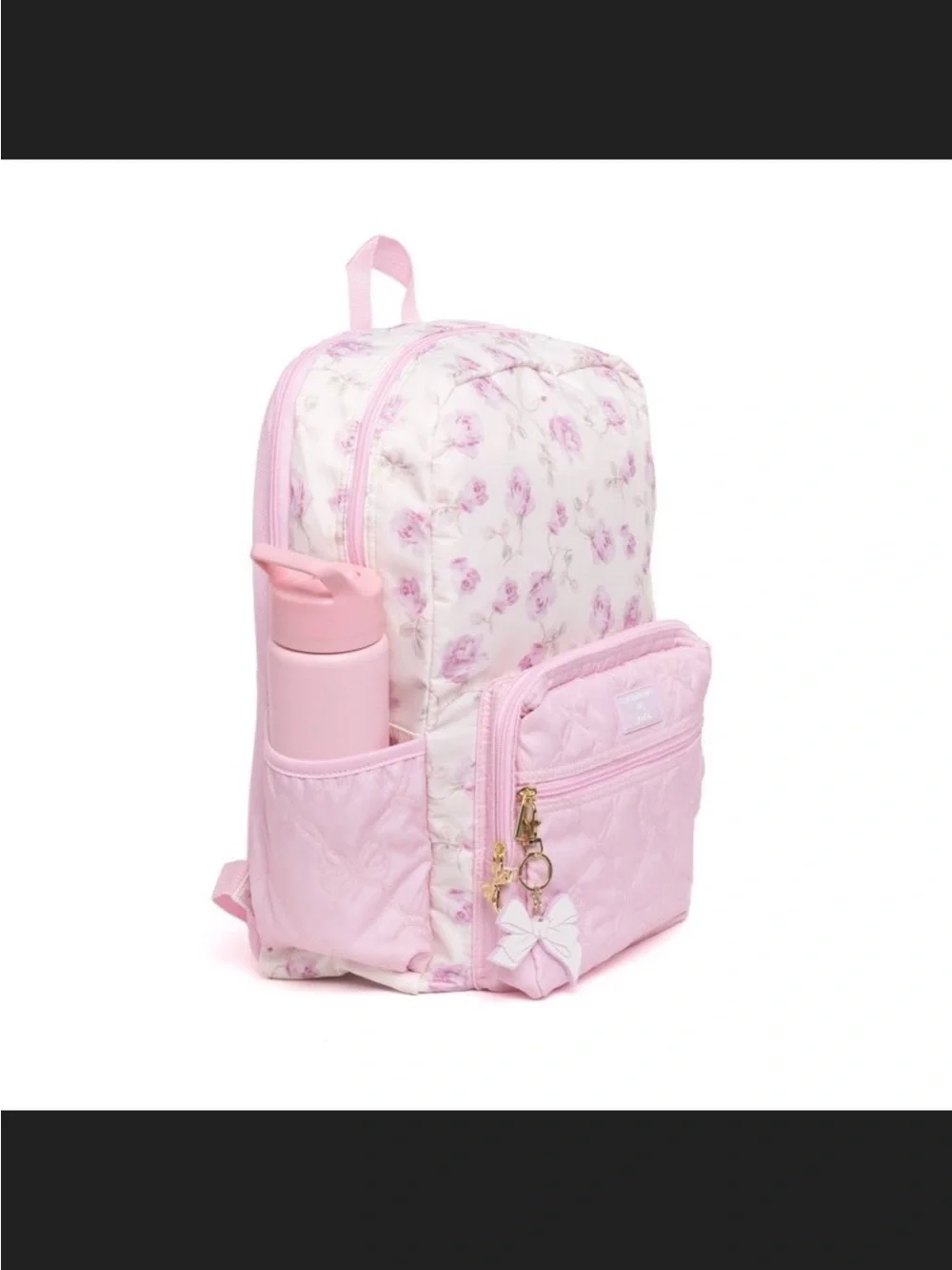 LoveShackFancy x Target - Yoobi Ribbon Rosa Backpack Sterling Dusk